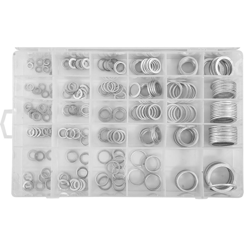 PODKŁADKI ALUMINIOWE METRYCZNE 300 SZT VERKE