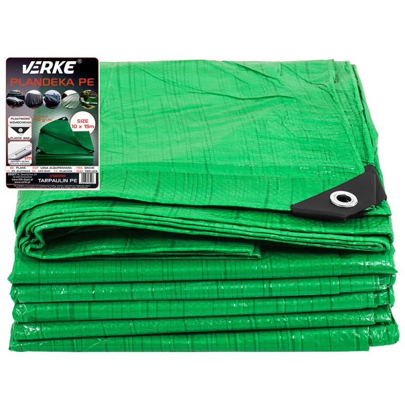 PLANDEKA 10x15m PE 60g VERKE