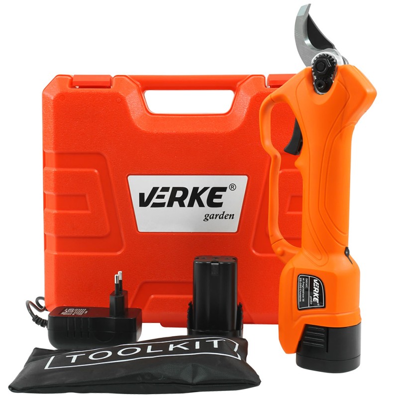 SEKATOR AKUMULATOROWY 16.8V, 2x2.0Ah VERKE GARDEN