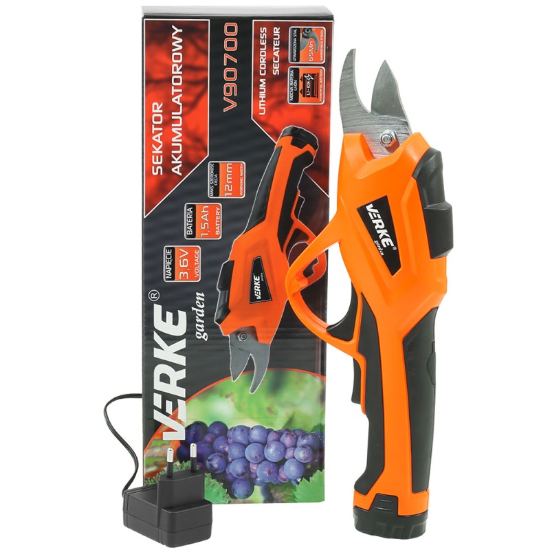 SEKATOR AKUMULATOROWY 3,6V, 1,5Ah VERKE GARDEN