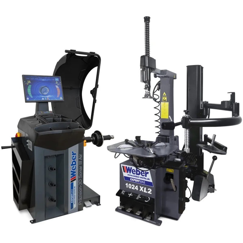 PROFI vyvažovačka PNEU úchyt + prezúvačka WEBER set 11