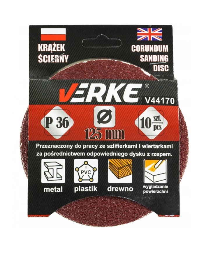 HNEDÁ MAČKA 125 MM P36 10 KS VERKE